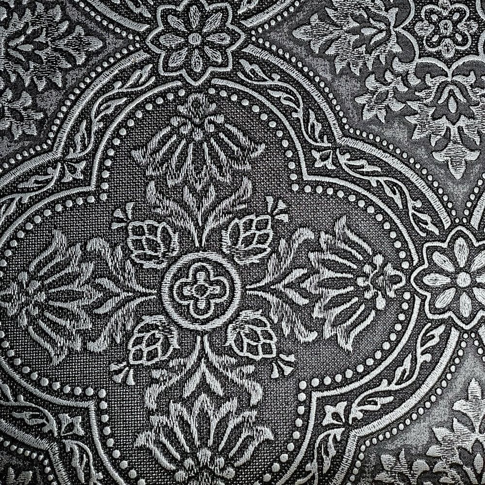 Black and Silver Photo Album w/Embossed Floral Designs Holds 200 4x6 Photos - Picture 9 of 13